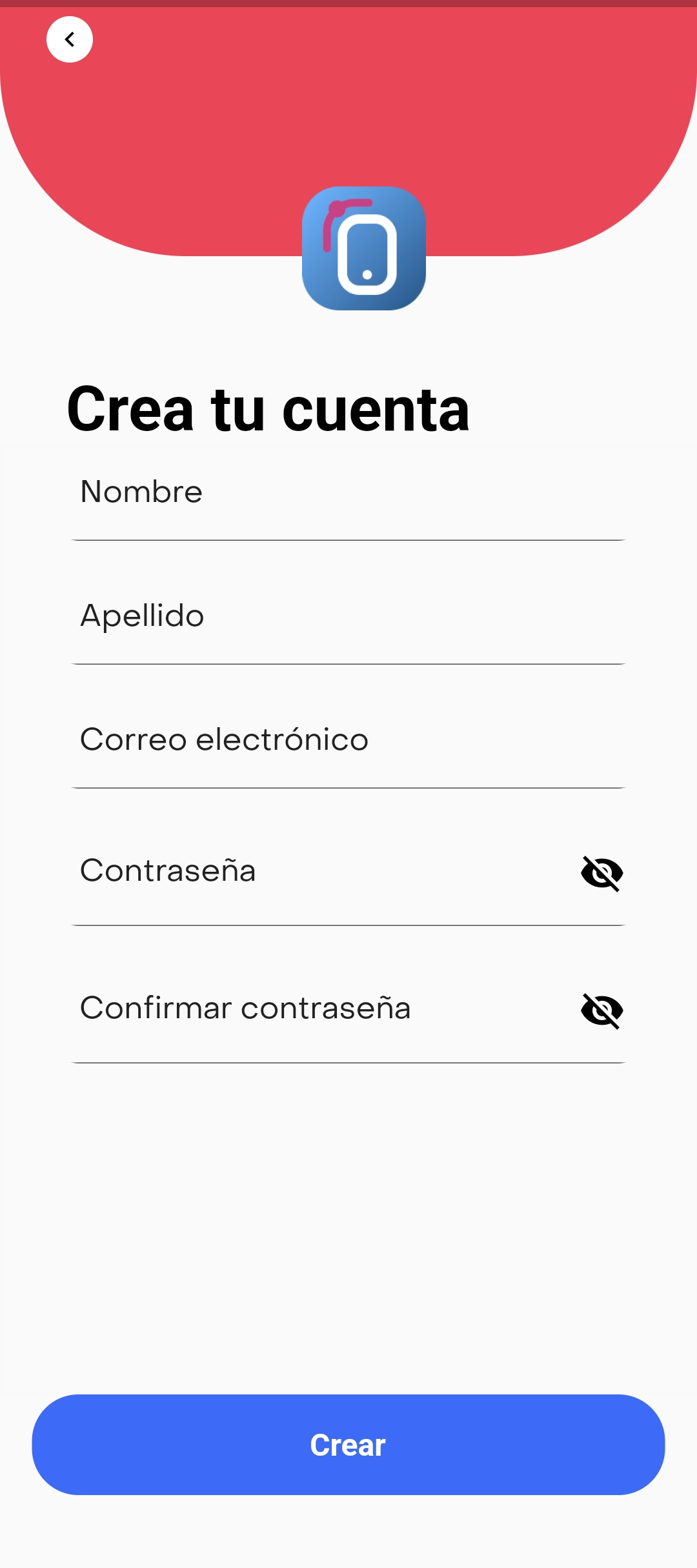 Imagen de la creación de cuenta